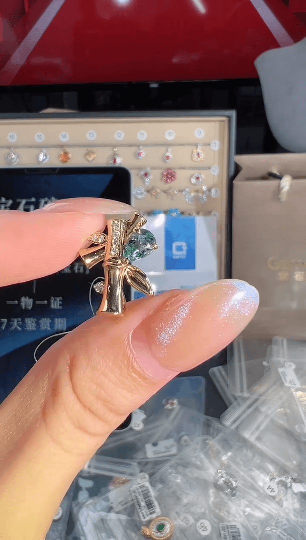 【闪购商品】紫晶颈饰18K金镶嵌BN17237#-Y#37