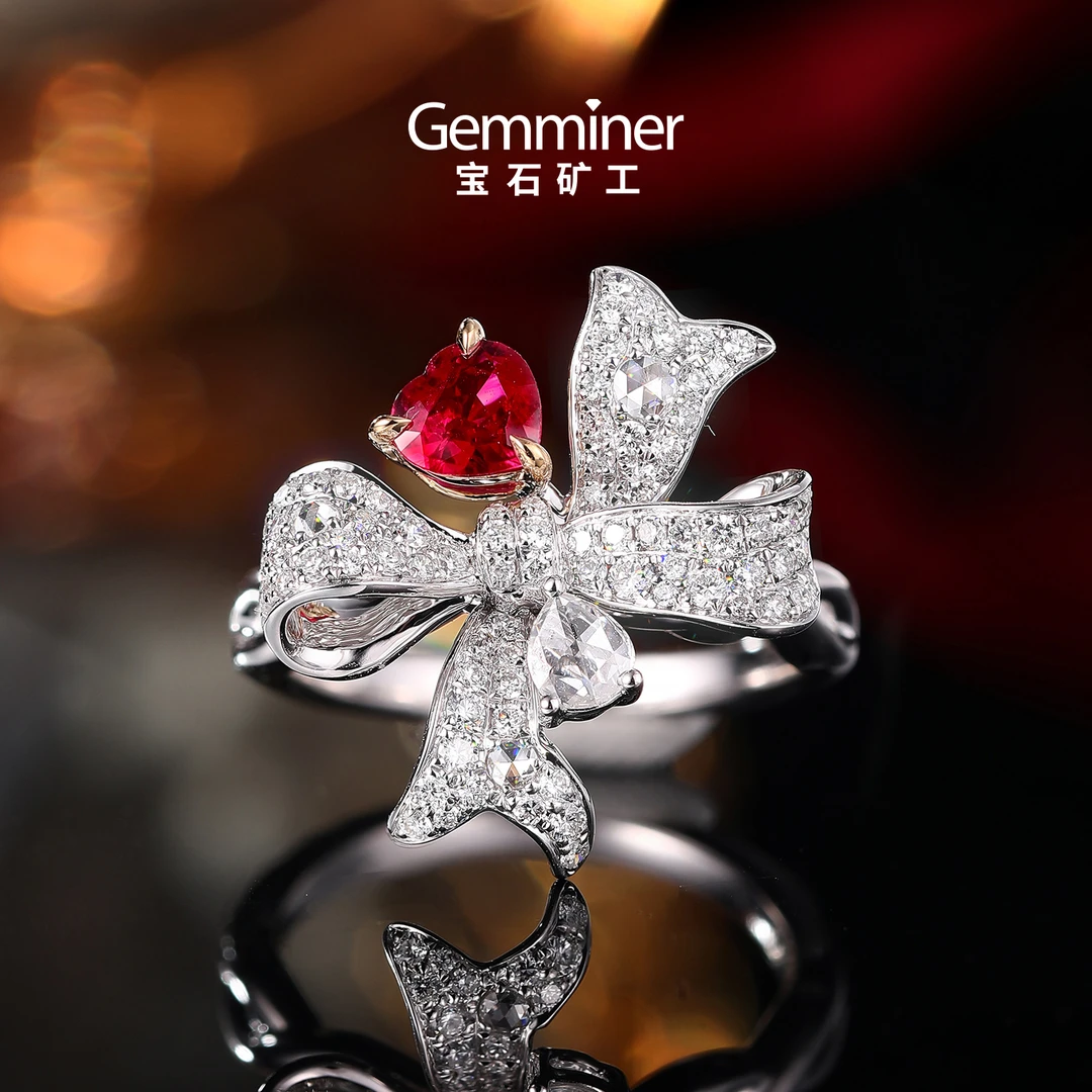 宝石矿工 18k红宝石戒指