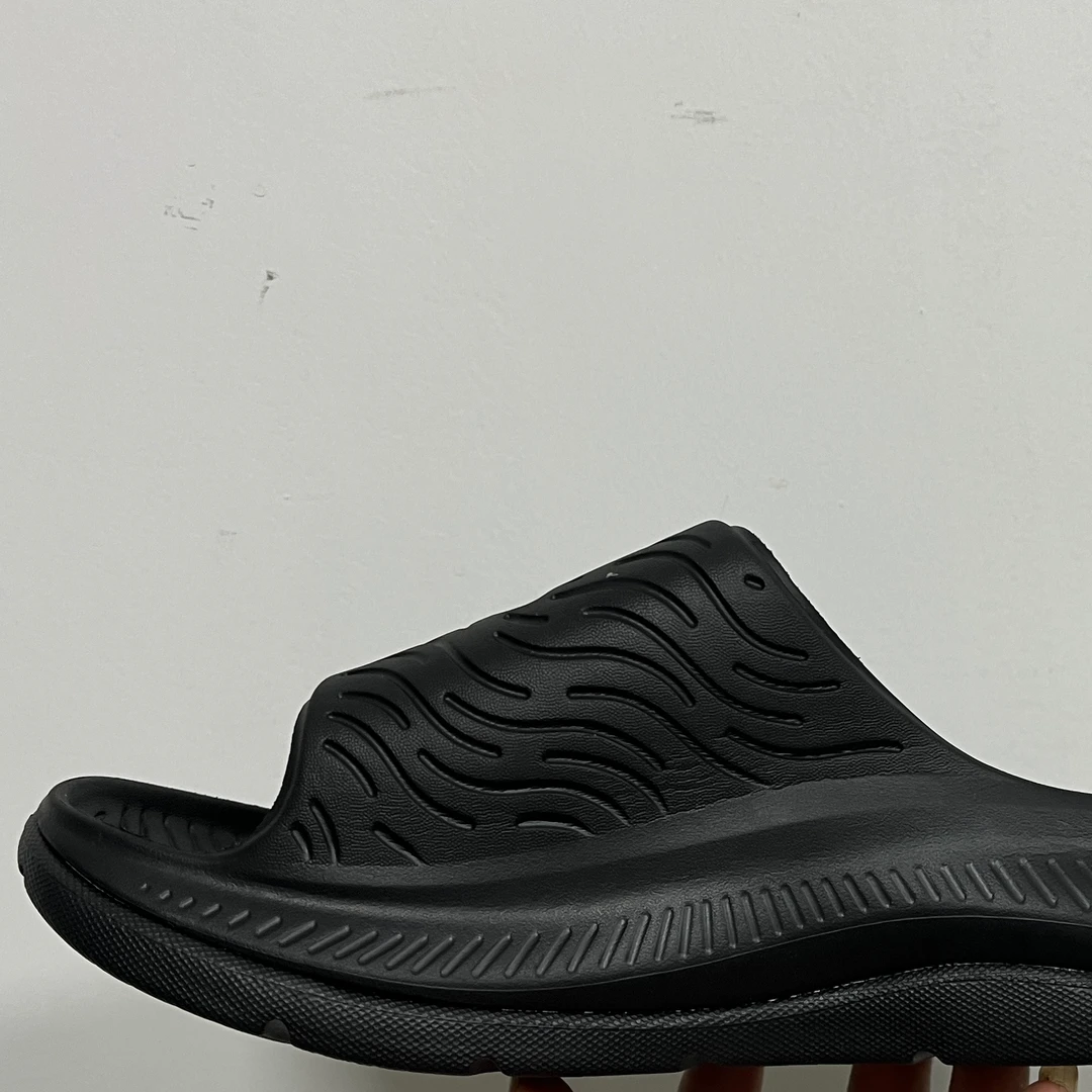 男女鞋托鞋时尚夏季黑色一字拖透气休闲鞋