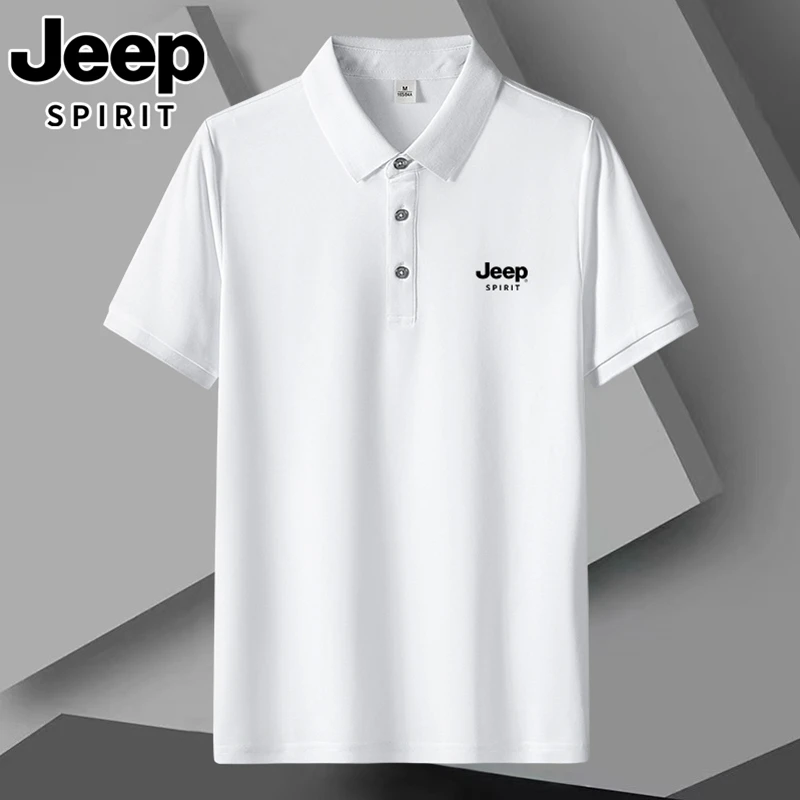 JEEPSPIRITPOLO6631男士春夏新款商务休闲运动翻领上衣短袖T恤