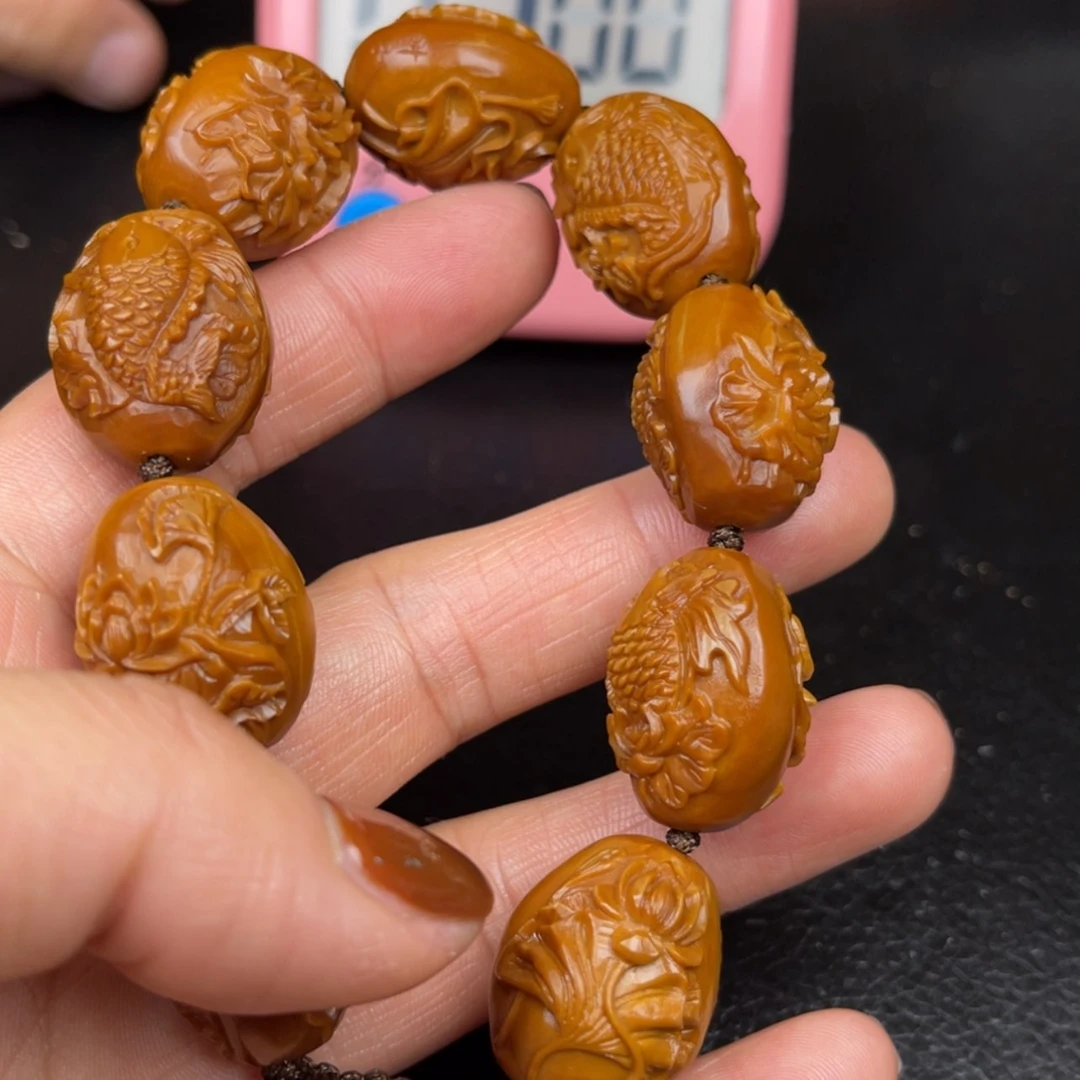 【闪购商品】荷花鱼核雕Z*