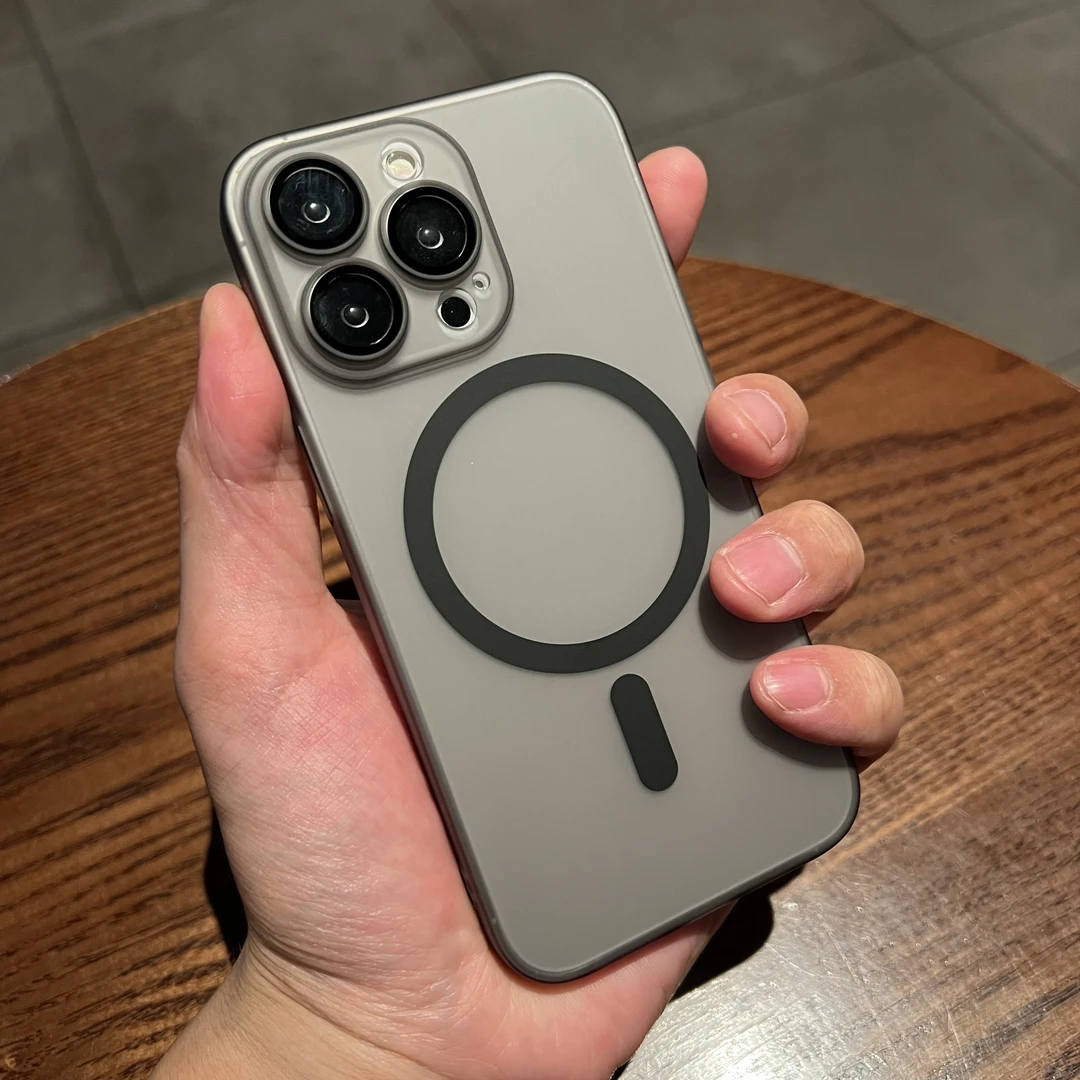 超薄不发黄磁吸iphone15promax手机壳适用苹果17pro/13pro全包16