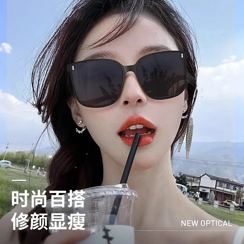 墨镜女款高级感显脸小太阳镜网红偏光防紫外线大脸显瘦明星同款男