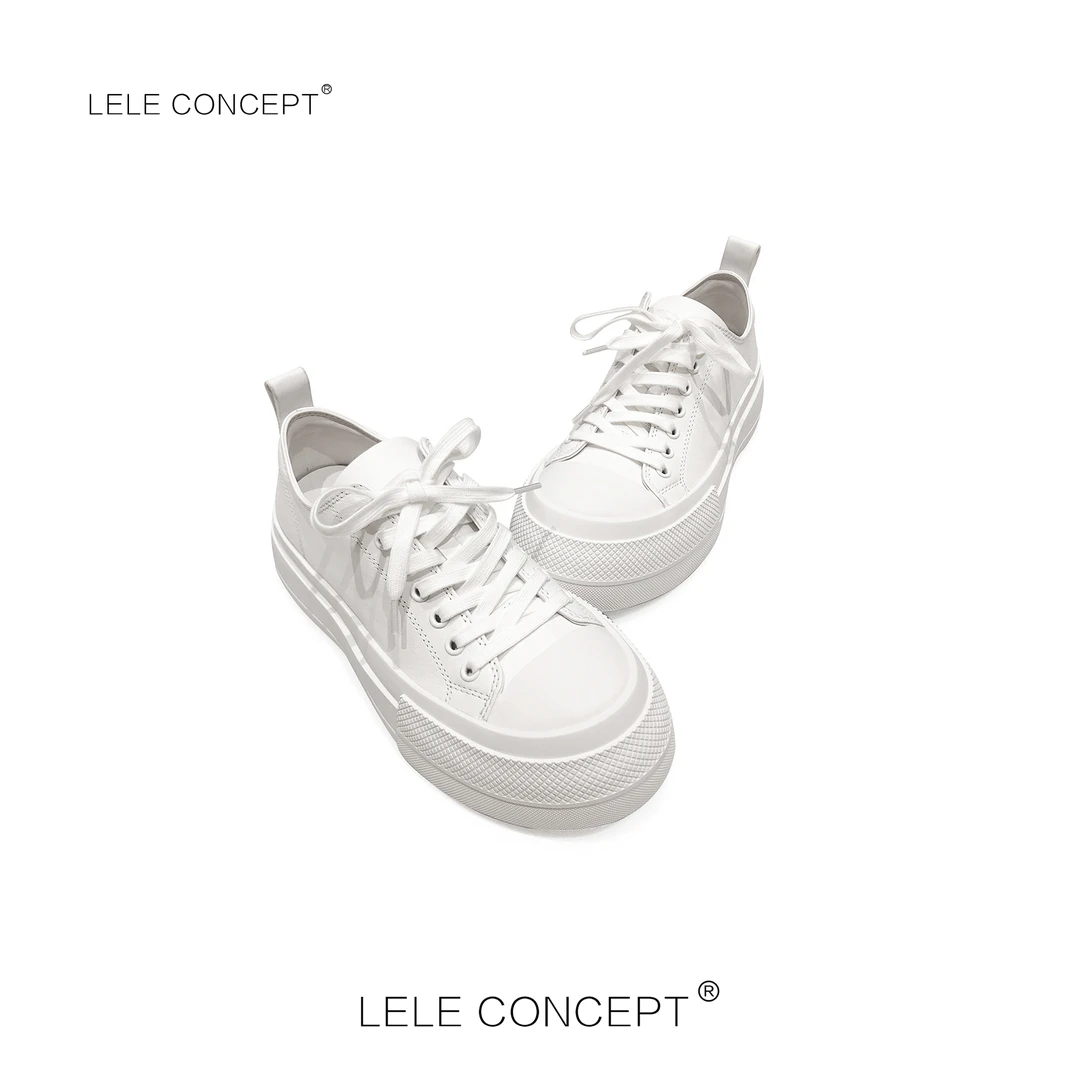 LELE CONCEPT丨【丽】新款时尚通勤风潮流百搭中厚底休闲鞋X0136