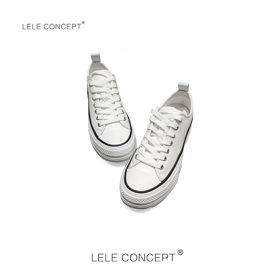 LELE CONCEPT丨【丽】新款百搭休闲风潮流大气经典皮面休闲鞋X0111