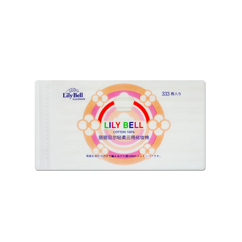 [眼唇专用]Lily Bell/丽丽贝尔纯棉三用化妆棉亲肤卸妆棉棉333枚