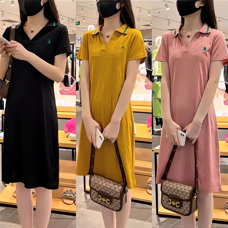 8038-新款韩版显瘦中长裙时尚气质裙子