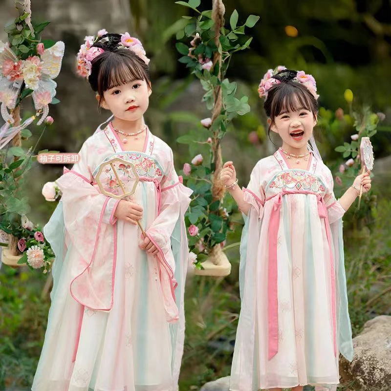 儿童汉服女童古装中国风公主裙夏季古风仙女襦裙