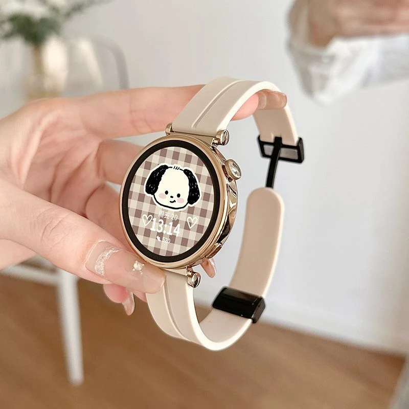 适用华为GT4手表带GT3新款硅胶watch4pro智能手表荣耀4pro替换带