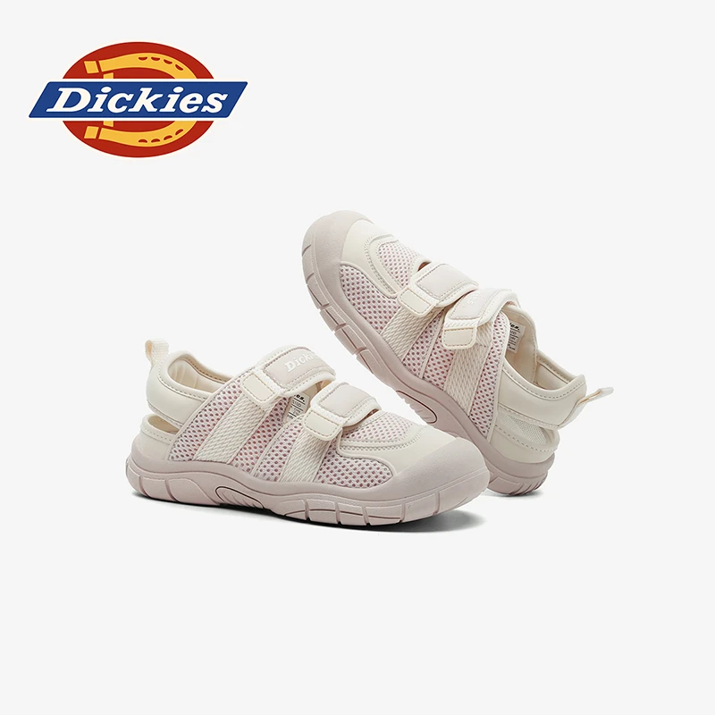 Dickies女童男童宝宝夏季透气沙滩鞋时尚软底包头小童网面溯溪鞋
