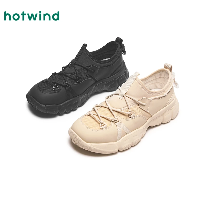 热风2025年春季新款女士复古平底浅口单鞋户外休闲鞋女H09W25105