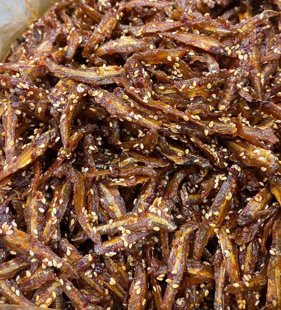 小银鱼原味 微辣 一瓶250克