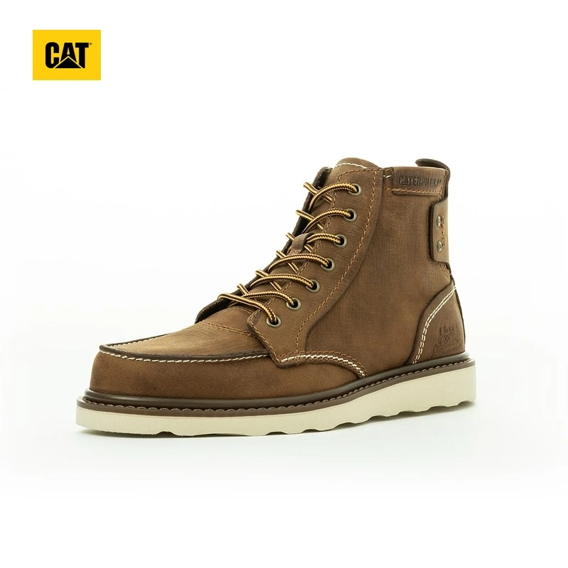 【男款磨砂皮工装靴】CAT卡特男鞋秋冬复古高帮皮靴P724049L3ED