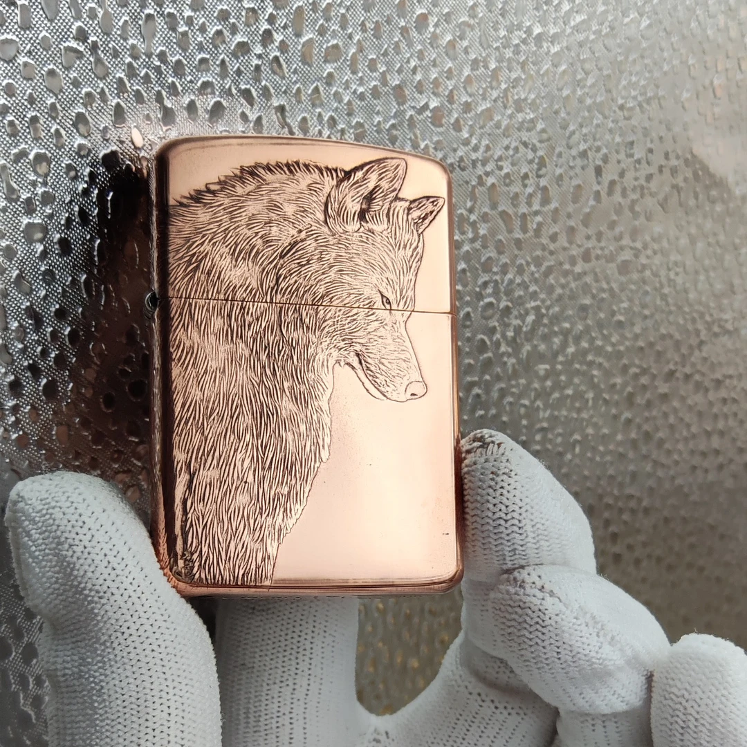 佐罗【领头狼】902s/3D立体浮雕防风男士创意打火机简约礼物手把件