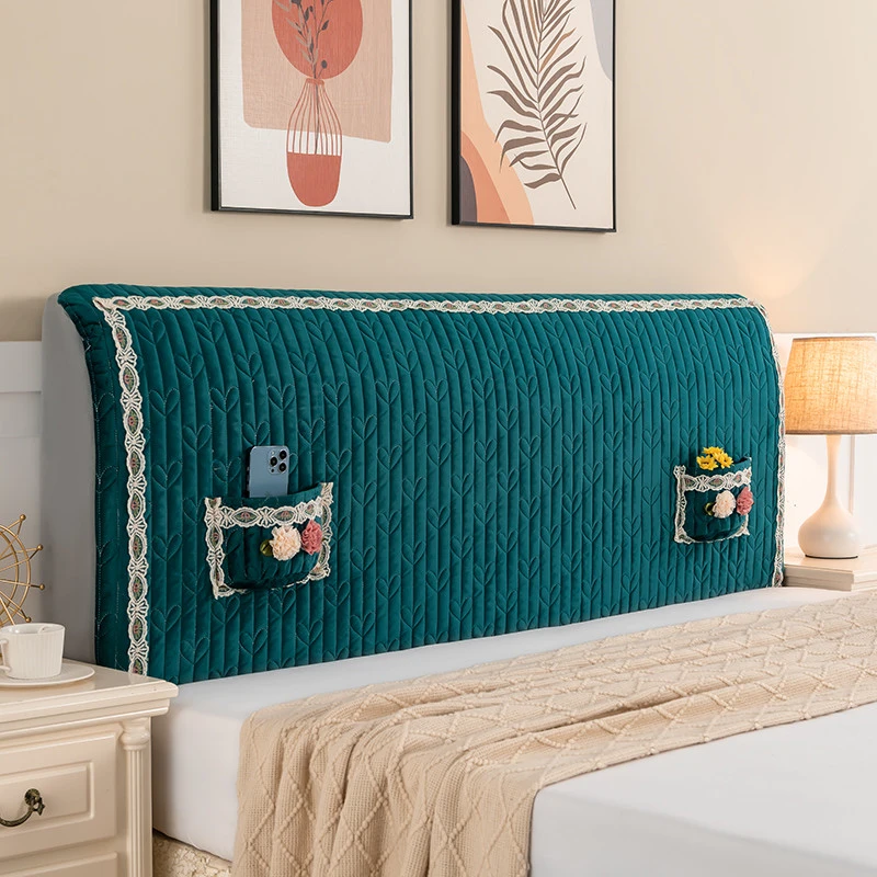 床头套罩卧室高档万能通用靠背遮丑木头皮软包夹棉床头套床头套罩