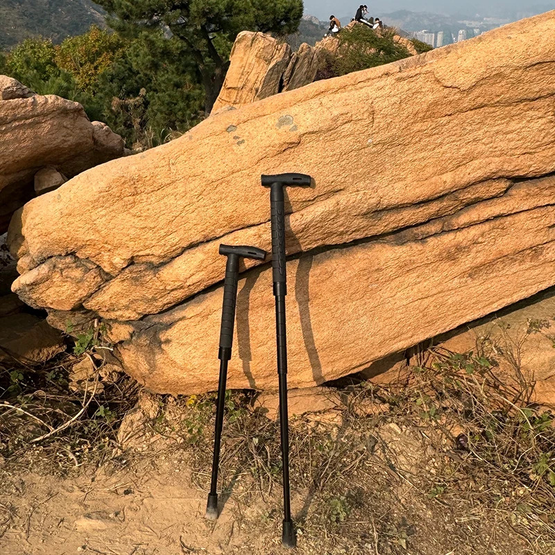 FOX防身登山杖防卫棍拐棍材质多功能狐狸机械伸缩棍便携手杖好用
