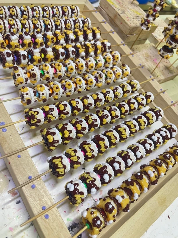 可爱宝宝选款拍纯人工手绘珠diy珠珠