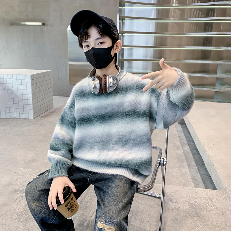 童装男童秋装毛衣2024新款套头儿童针织衫男孩秋季中大童春秋款潮