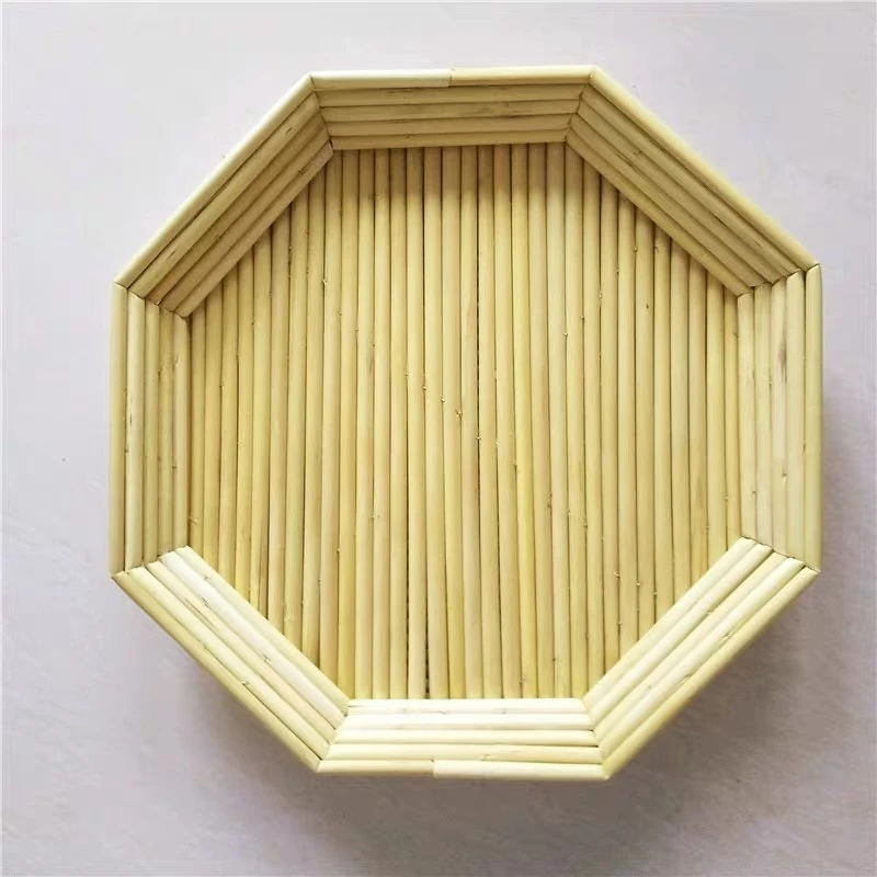 家用八角盘饺子帘盖帘水饺托盘馒头盘餐厅果盘盖垫手工八角簸箩