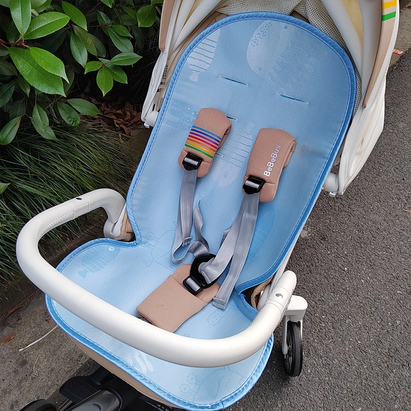 夏季通用遛娃神器透气隔热凉垫婴儿推车云感冰丝凉席藤席坐垫