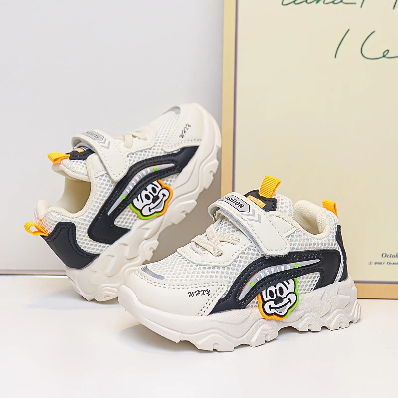 儿童运动鞋春秋新款男童透气女童休闲宝宝鞋软底防滑小童网面鞋子