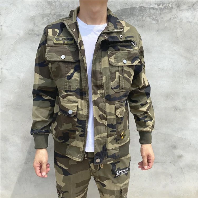852迷彩弹力套装纯棉劳保服户外工装耐磨耐烫耐刮透气舒适工作服