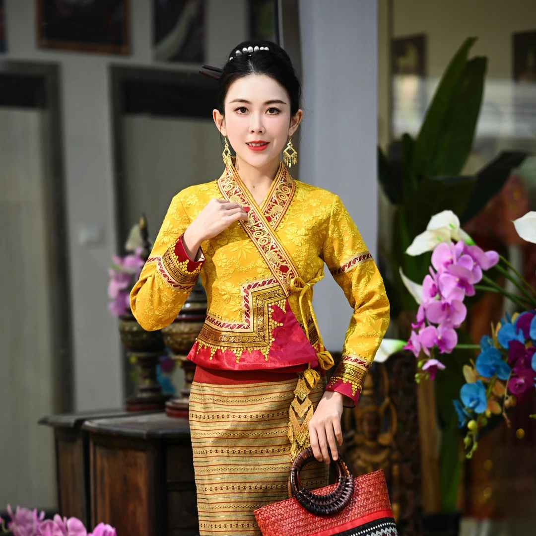 隋金金云南西双版纳民族服饰原创服饰少数民族风服饰傣族服饰新款