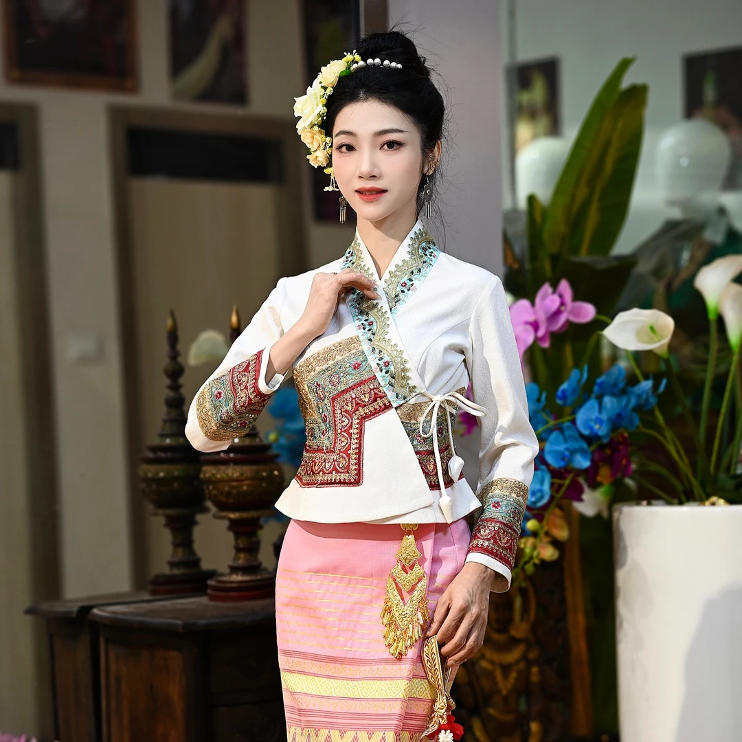 云南少数民族服饰西双版纳隋金金傣族服饰民族风服饰女装今年新款