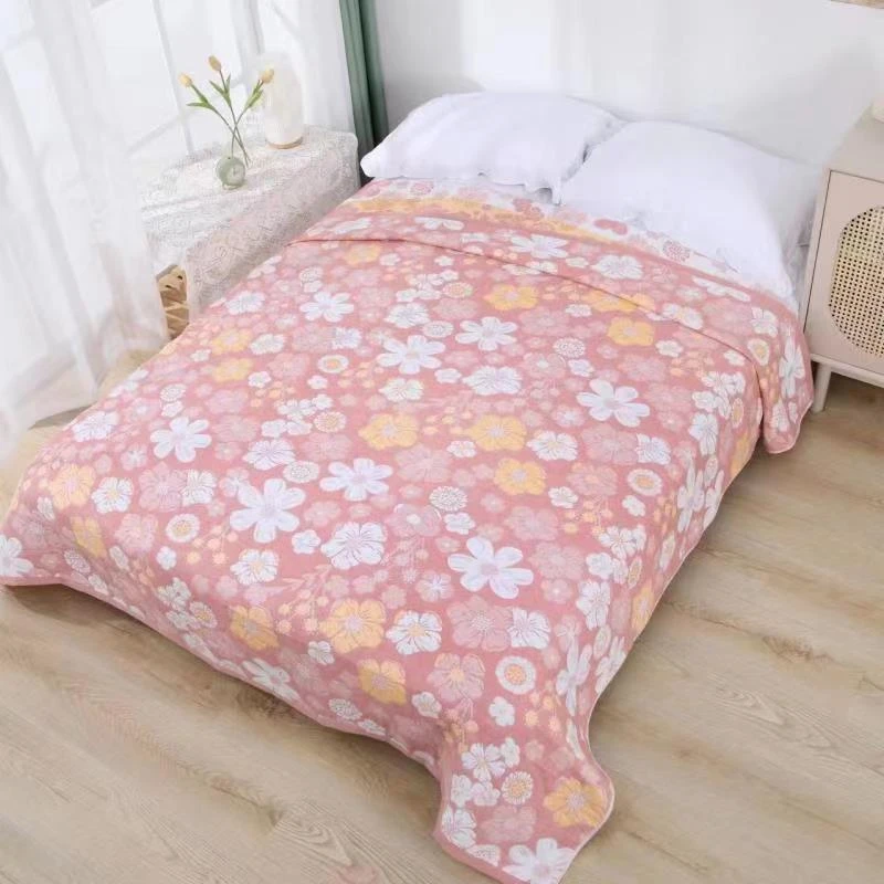 【花海 】150cm x 200cm 纱布床盖