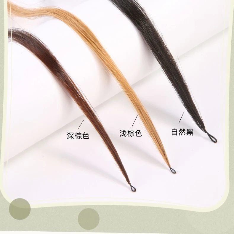 全新二代羽毛接发真发可染烫三代微羽毛无痕接发束深棕浅棕微潮色