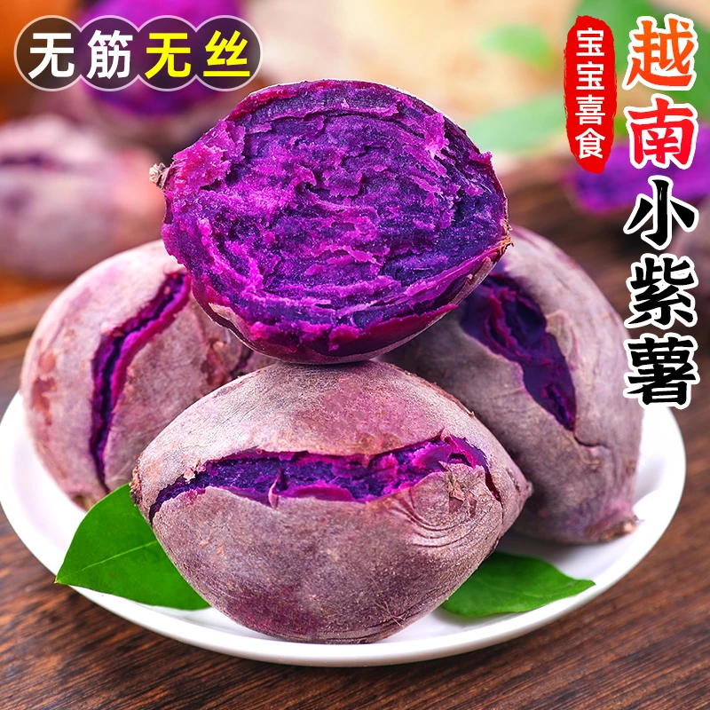【粉面香甜】越南小紫薯3-9斤蜜薯板栗地瓜红薯紫色山芋新鲜蔬菜