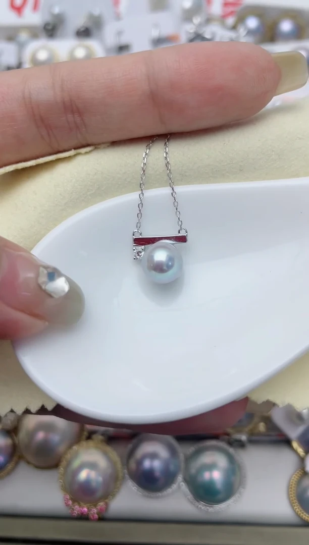 【闪购商品】海水珍珠颈饰银S925镶嵌W121