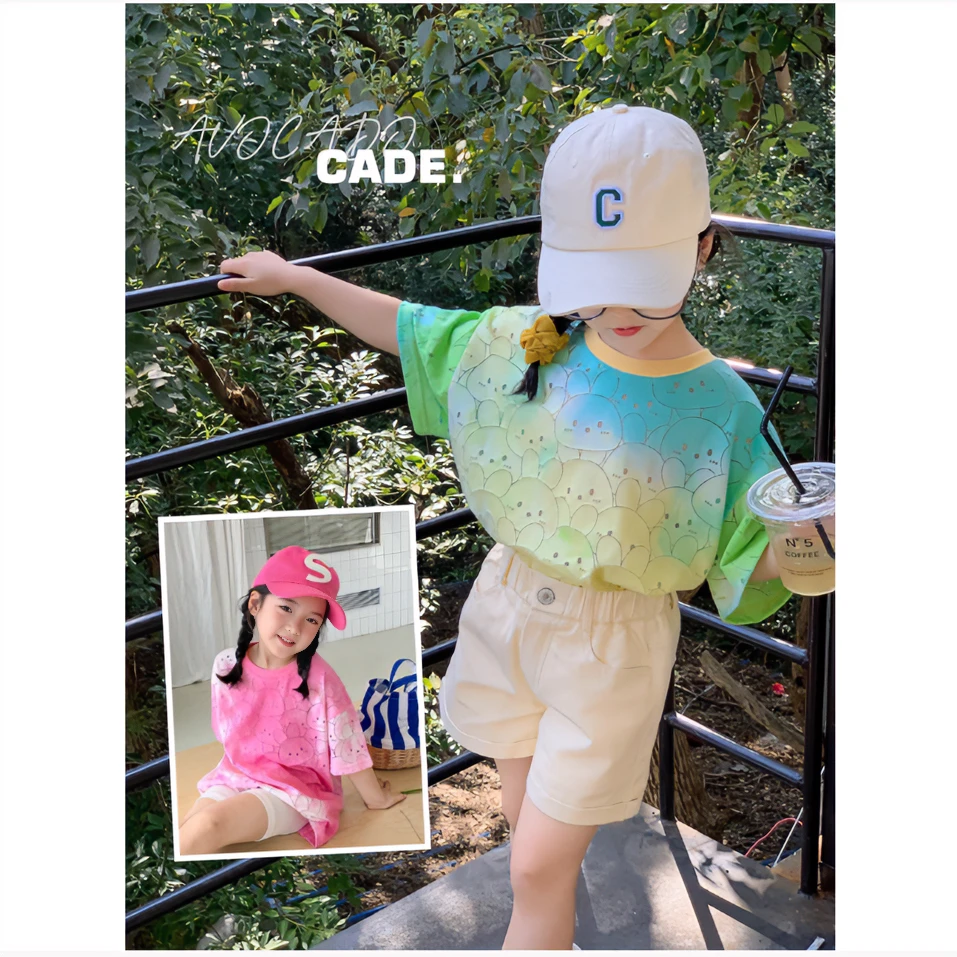 【图图的商店】2023夏季新款儿童满印短袖宝宝时尚上衣潮休闲宽松