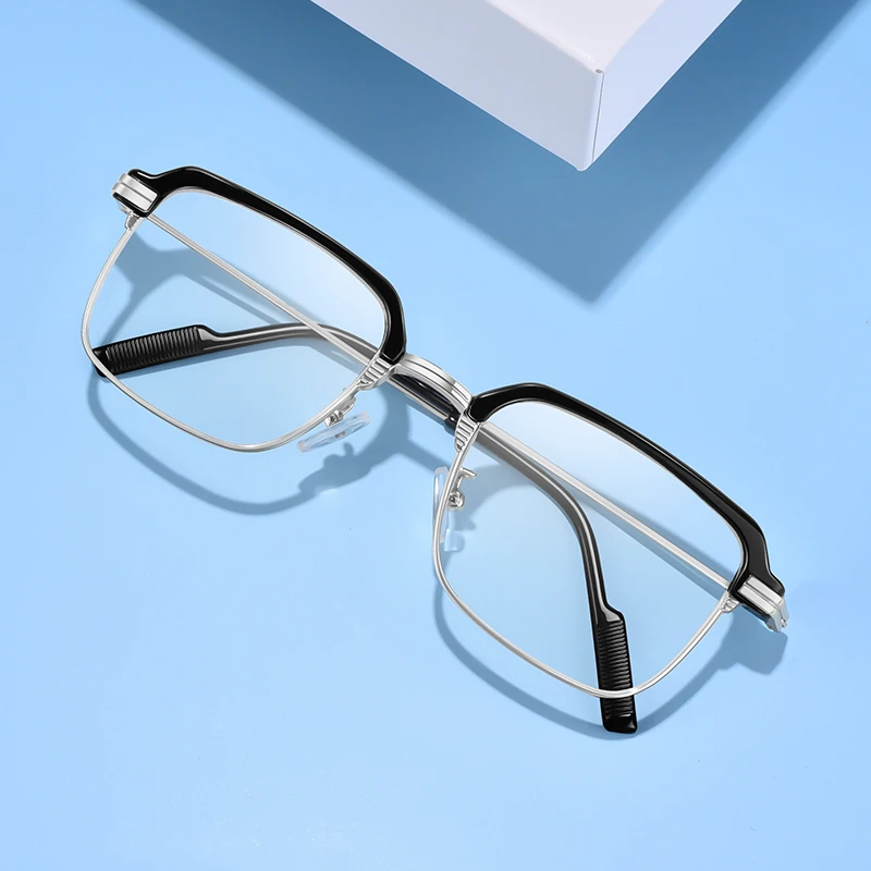 中老年老花镜高清防蓝光防辐射高品质老花方框眼睛模糊老年人专用