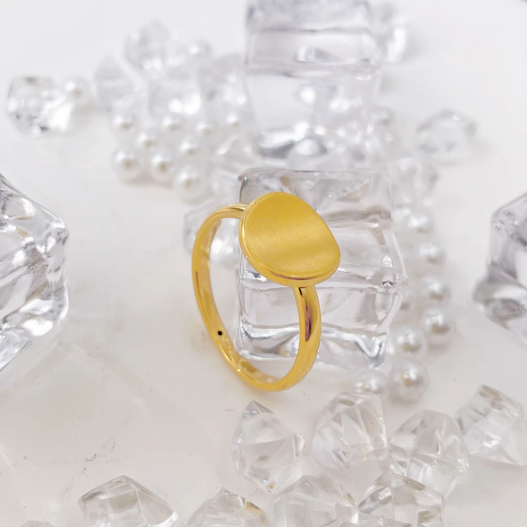 【优加】足金999 拉丝圆环戒指 1.57 18圈口