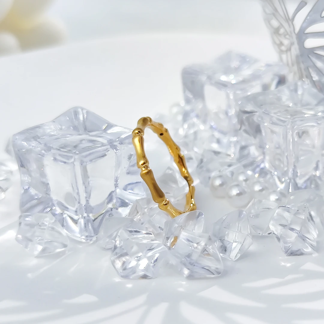 【优加】足金999 竹节戒指 1.13 12圈口