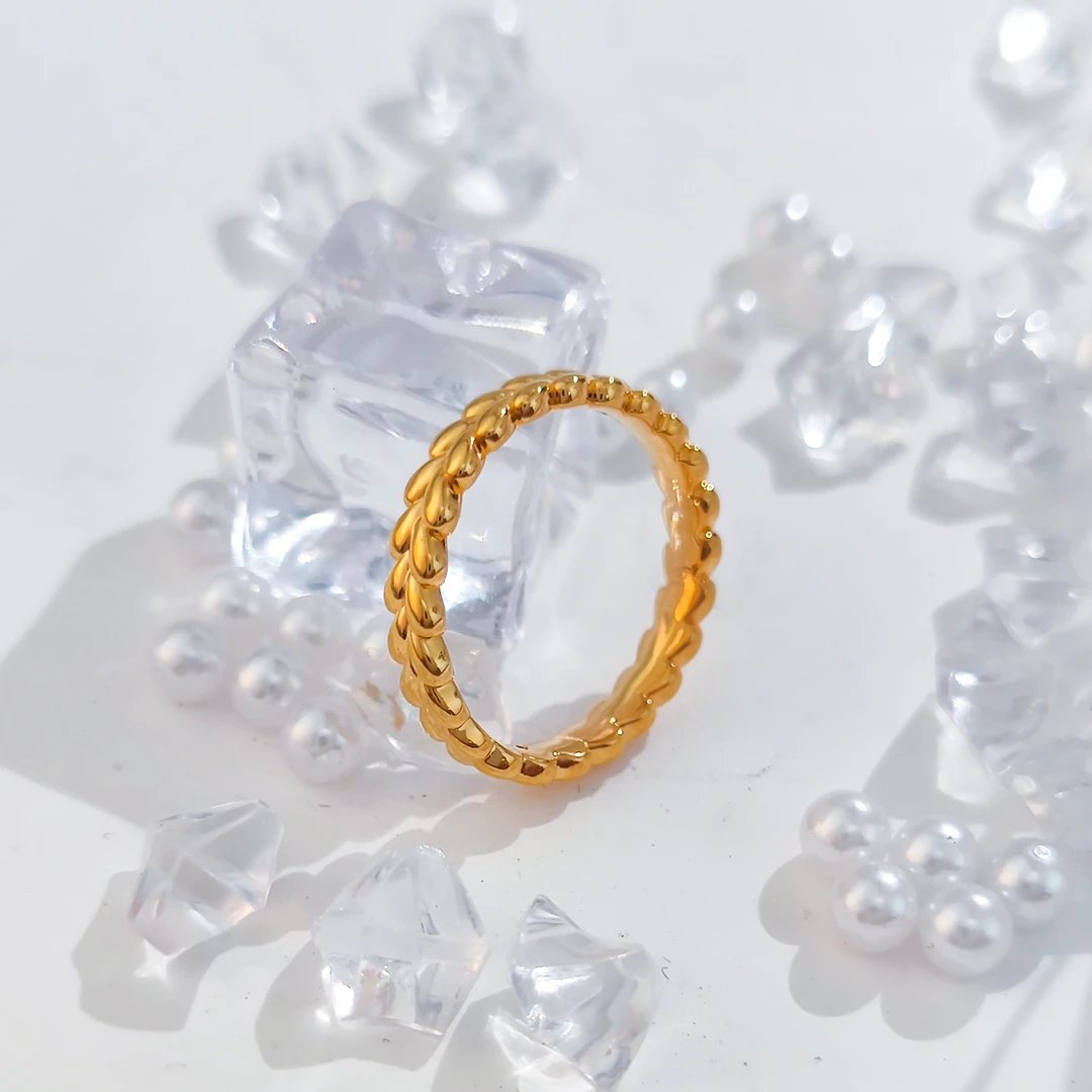 【优加】足金999 麦穗戒指 1.09 16圈口