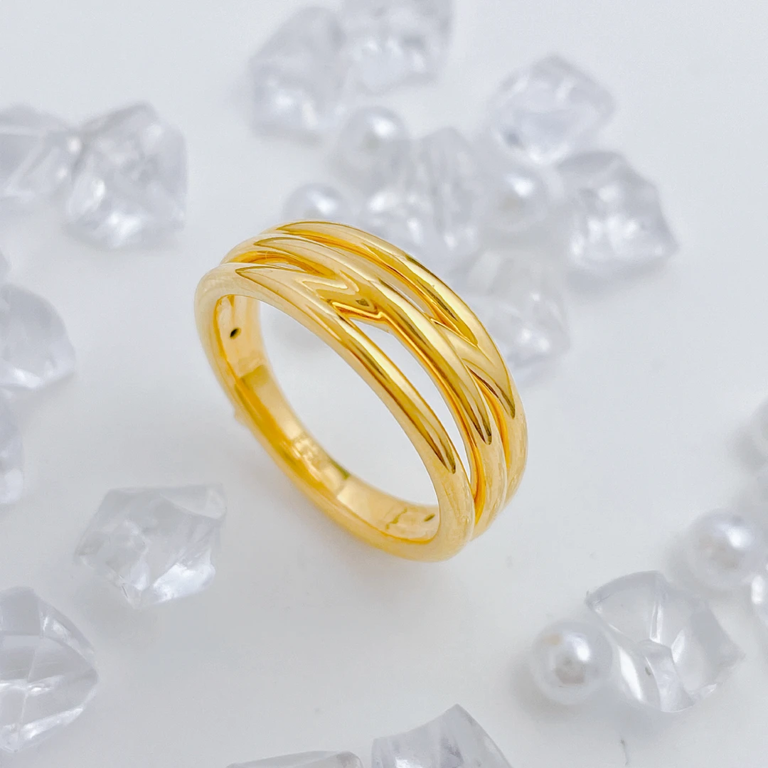 【优加】足金999 线圈戒指1.54 10圈口