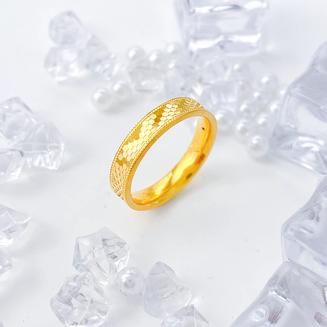 【优加】足金999 宽龙鳞戒指 2.19 24圈口