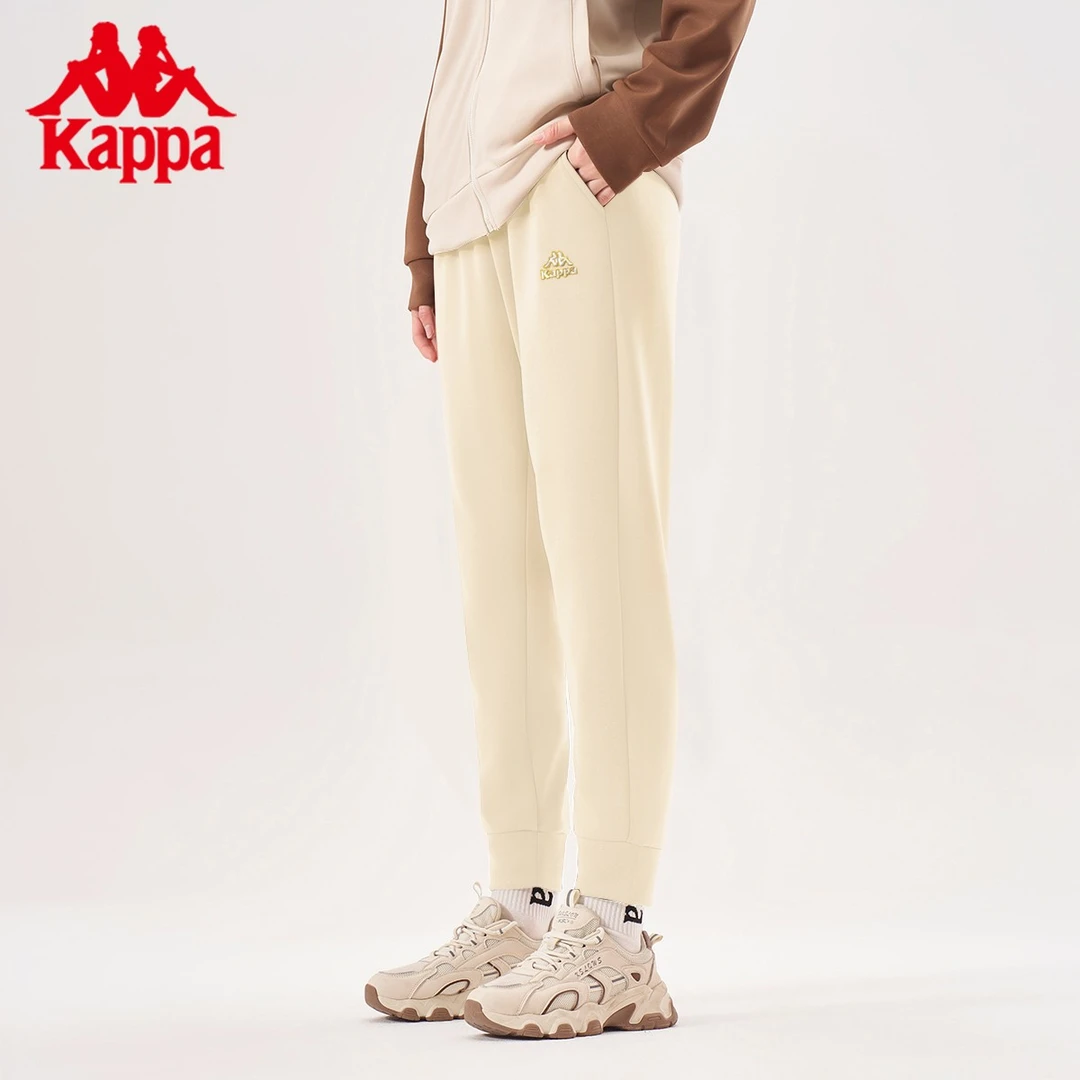 KAPPA/背靠背情侣时尚休闲潮流百搭透气宽松抽绳刺绣家居裤-TZ