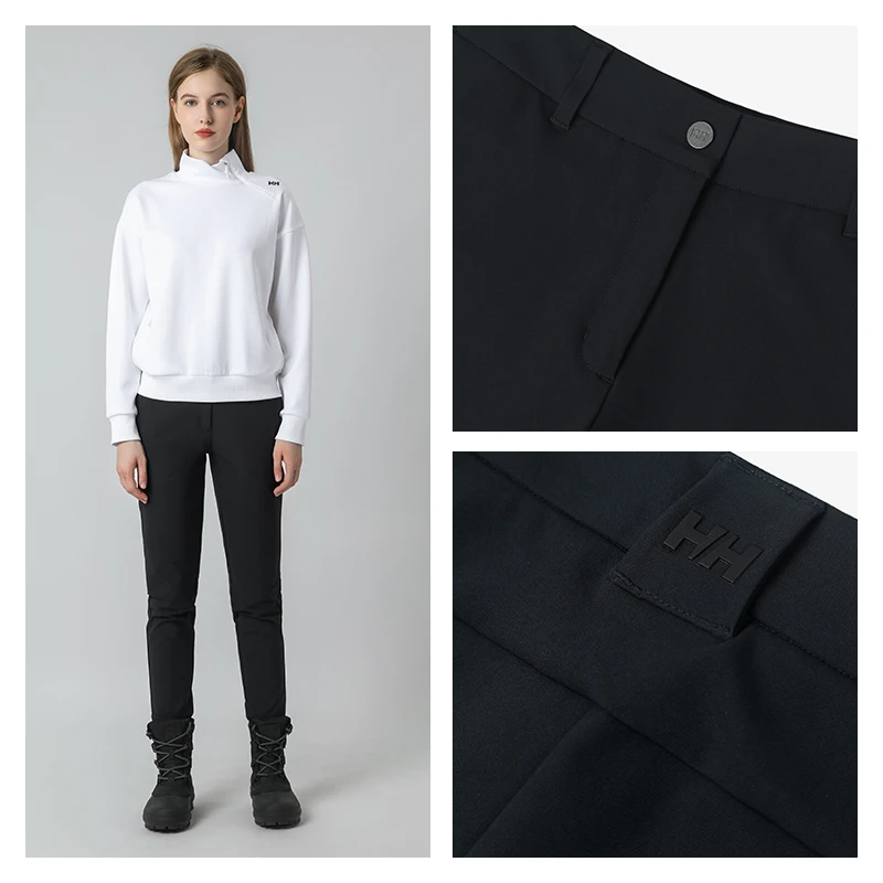 HELLY HANSEN/HH女士秋冬季款舒适休闲高弹梭织长裤CREW系列