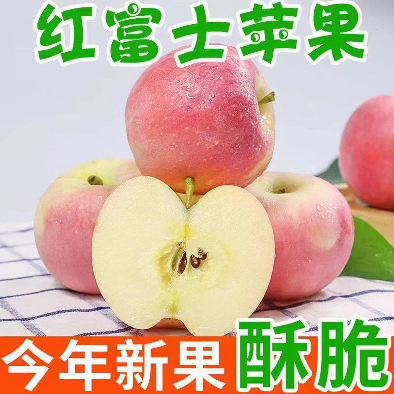 【拍5斤送4斤】山西运城红富士丑苹果脆甜多汁当季水果5/9斤装现摘