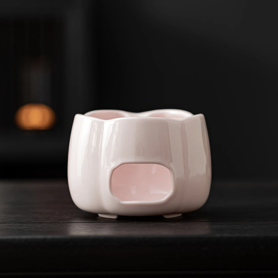 [直播专享]樱花粉泥陶瓷温茶炉茶具家用