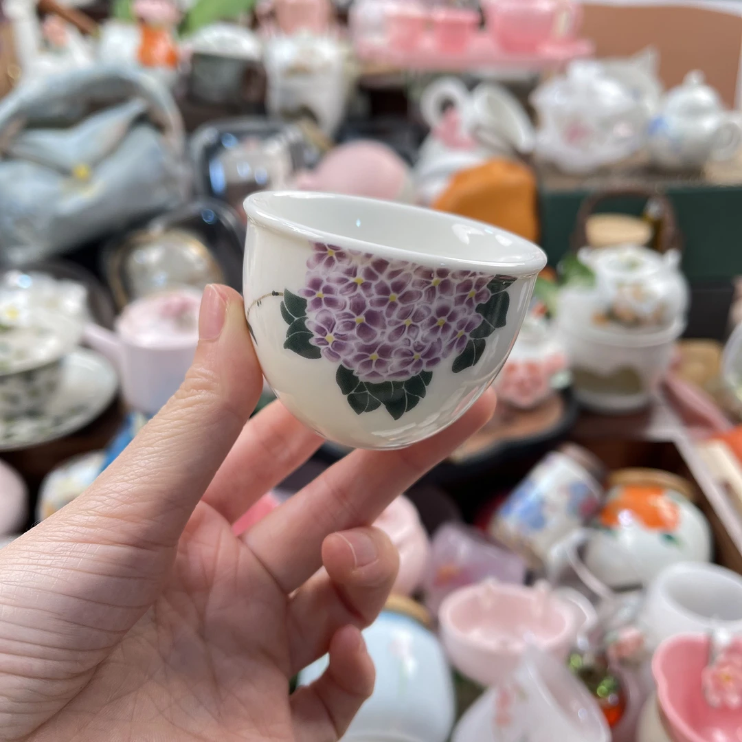 【直播专享】绣球花主人杯功夫茶杯