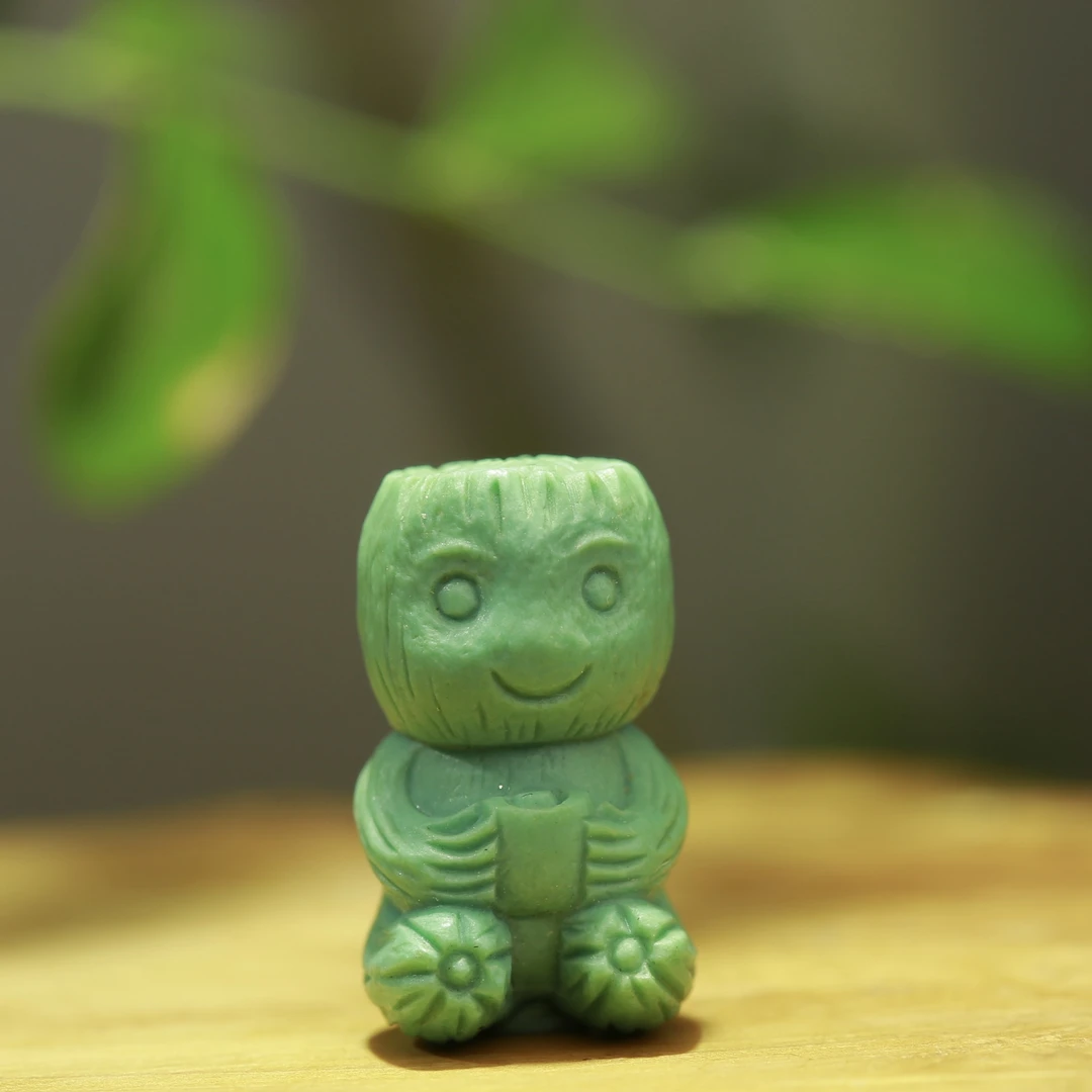 十堰天然原矿绿松石古风个性时尚精致百搭精工雕刻阿木木