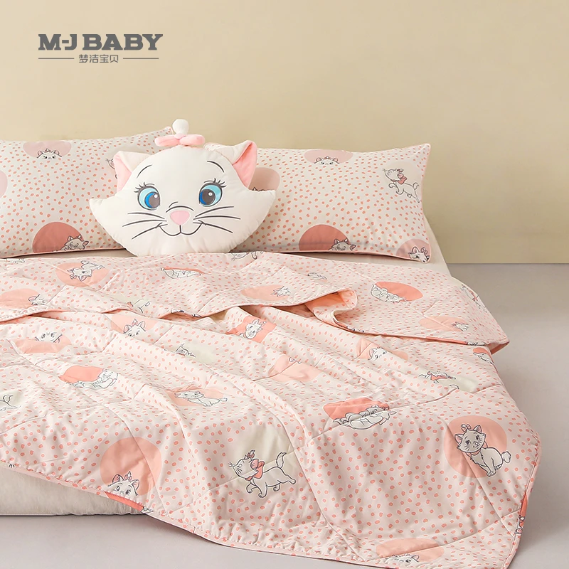梦洁宝贝纯棉抗菌夏被：圈圈玛丽