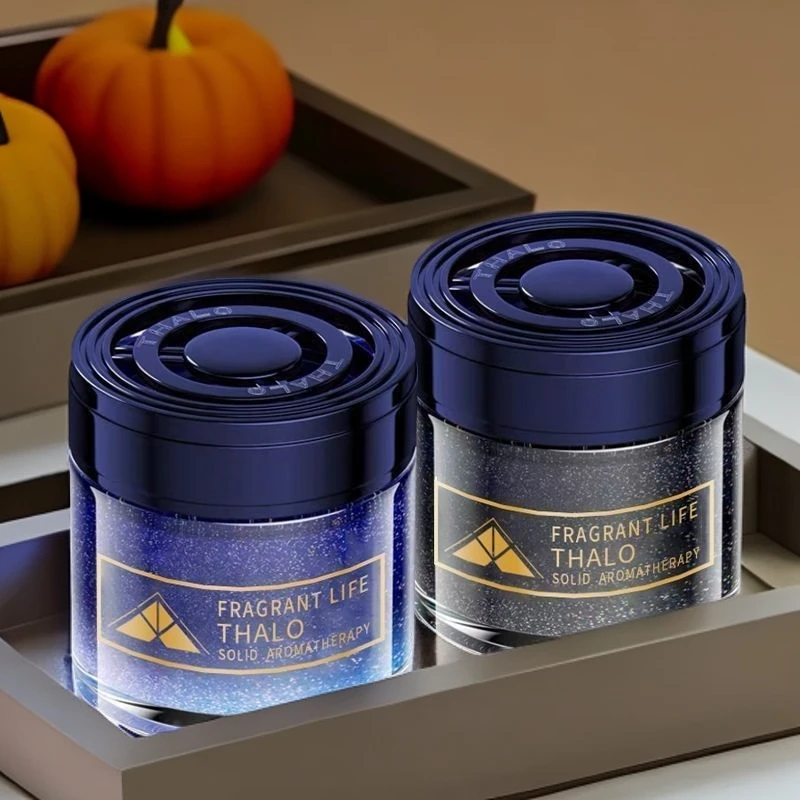 车载香薰新款流沙车用固体香膏淡香氛车内除异味汽车香水摆件净化