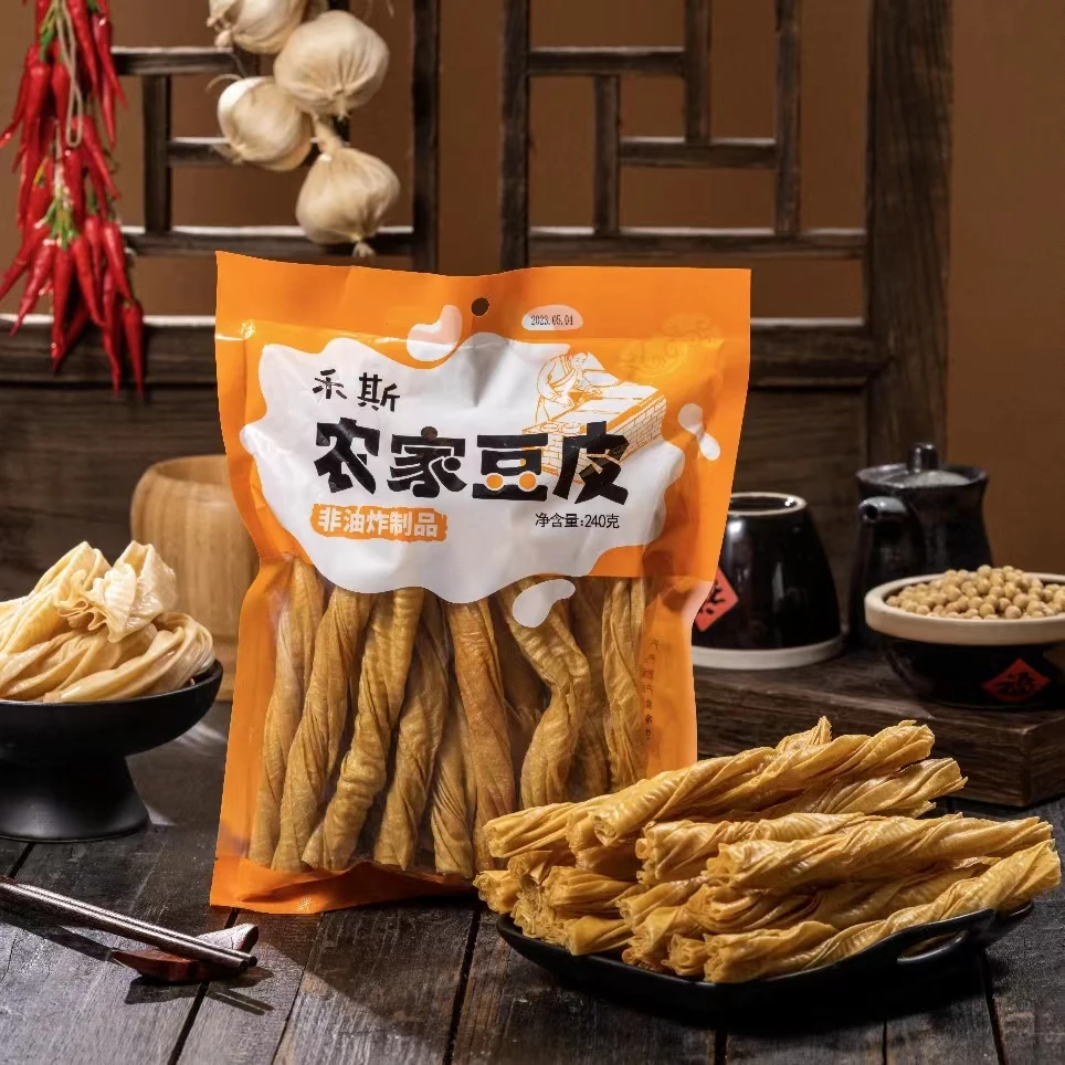 【主播推荐】手工老豆皮240g 自然晾晒农家火锅麻辣烫食材油炸制品