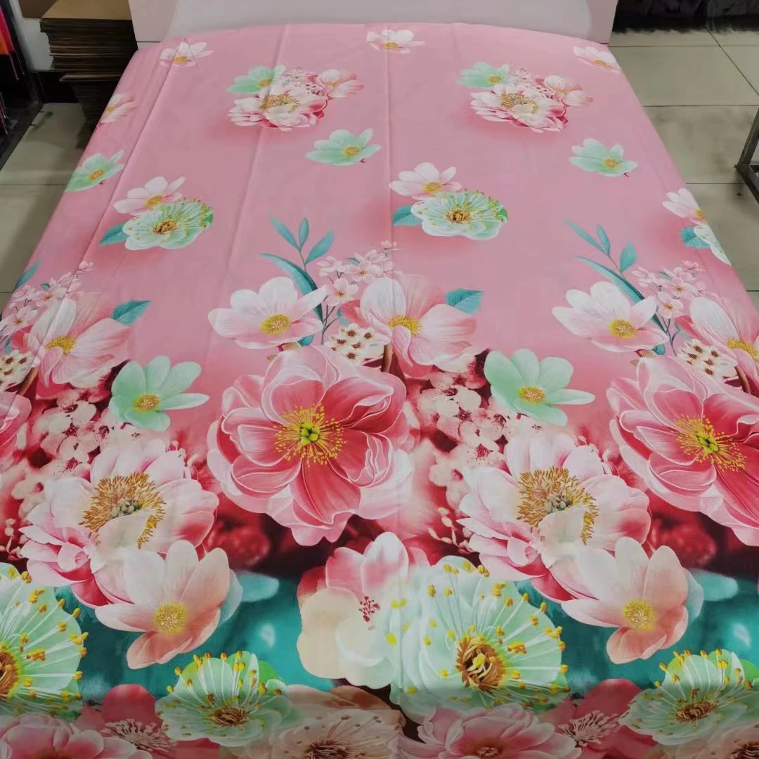 100%纯棉2.5米×2.4米粉色大加工床单