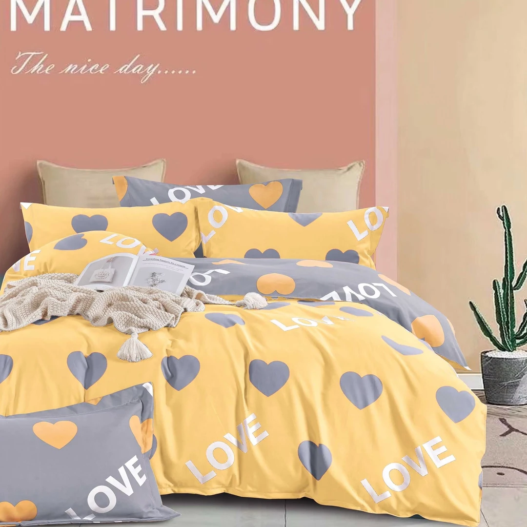 ［爱心桔］2米×2.3米加密云锦亲肤绒水洗纱加工床单